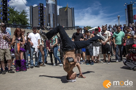 Break Dancer Performing at Movement Electronic Festival in Detroit