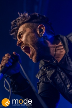 Vocalist DAVEY HAVOK of AFI performs in Detroit Michigan on Sept 13th 2013