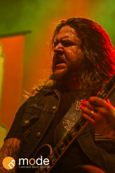 Guitarist CRAW NEQUENT of All Hail The Yeti performs at Royal Oak Music Theatre in Michigan on Jan 14th 2014