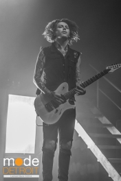 Asking Alexandria perform at the Royal Oak Music Theatre on March 29th 2014