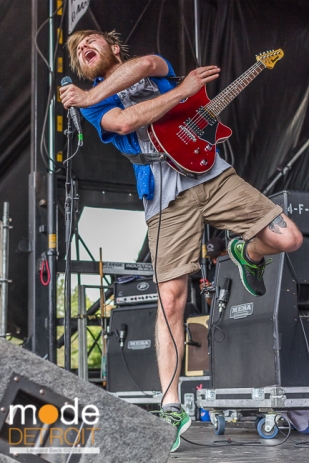 Enter Shikari performing at Vans Warped Tour in Auburn Hills Michigan at The Palace of Auburn Hills on July 18th 2014