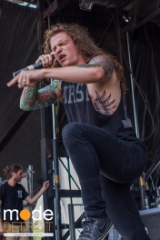 Miss May I performing at 21st Vans Warped Tour in Auburn Hills Michigan at The Palace of Auburn Hills on July 24th 2015