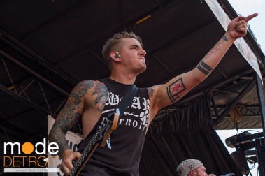 We Came As Romans performing at 21st Vans Warped Tour in Auburn Hills Michigan at The Palace of Auburn Hills on July 24th 2015