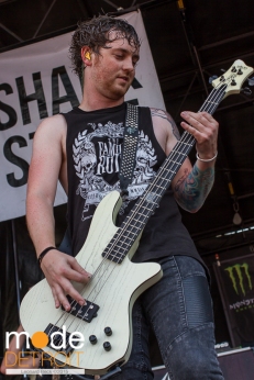 Asking Alexanderia performing at 21st Vans Warped Tour on the Shark Stage in Auburn Hills Michigan at The Palace of Auburn Hills on July 24th 2015