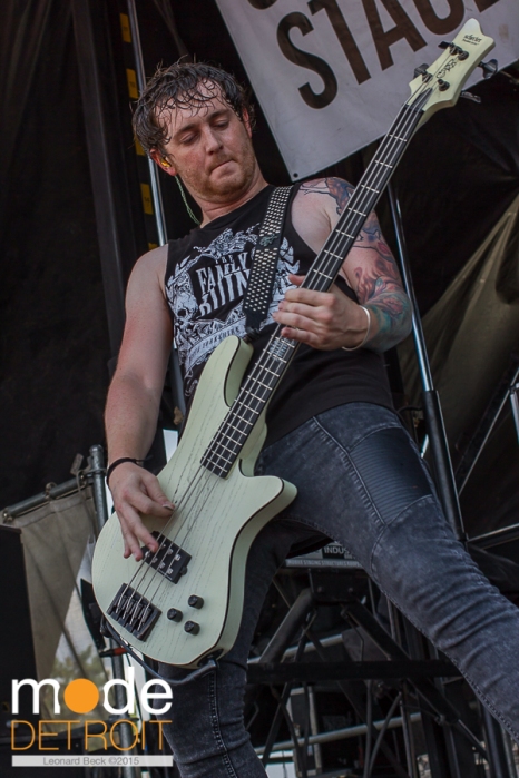 Asking Alexanderia performing at 21st Vans Warped Tour on the Shark Stage in Auburn Hills Michigan at The Palace of Auburn Hills on July 24th 2015